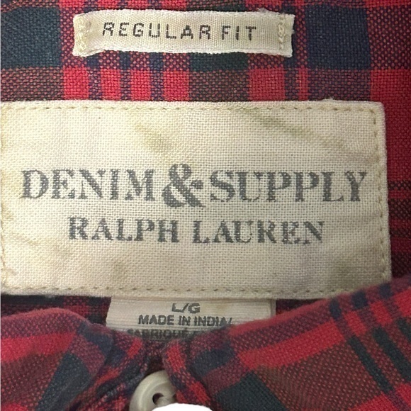 Denim & Supply Ralph Lauren Men’s Size‎ Large Vintage Button Down Shirt - Picture 8 of 9